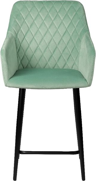 Комплект полубарных поворотных кресел Барли К, Confetti aquamarine/черный, 4 шт. - Вид 3