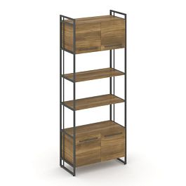 Rift Шкаф 5 ниш широкий RF.SS-54 Сандал Янтарный/Металл Антрацит 798*396*2010 - Фото предпросмотра