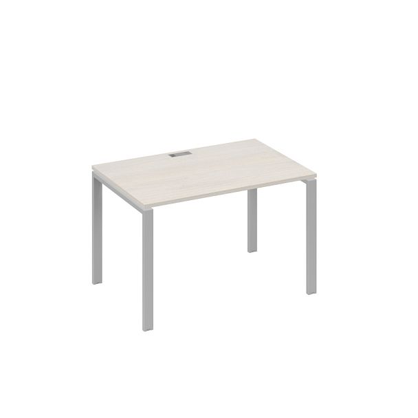 Стол письменный на металлокаркасе UNO A4 А4 Б1 023 БП дуб / металлокаркас серый - Вид 1