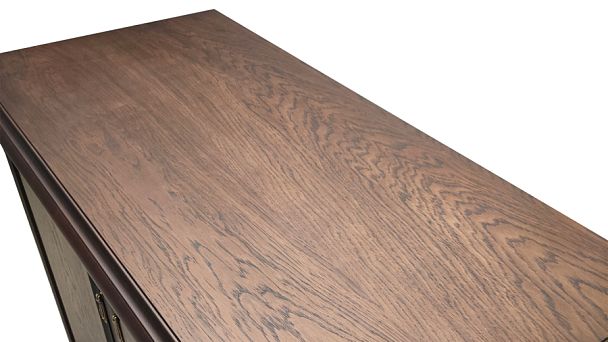 Топ и цоколь для шкафа 3 створки Ministry 172x55x15,3 дуб шоколад - Вид 38