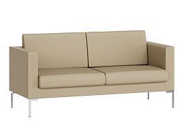 Hans Диван трёхместный HNS-03 Nappa 131/Металл Хром 1820*770*820 - Фото предпросмотра