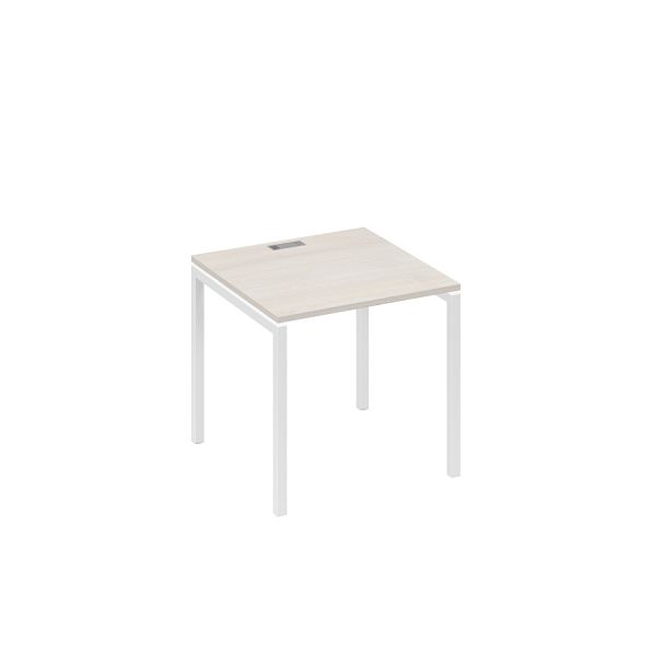 Стол письменный на металлокаркасе DUE A4 А4 Б2 021 БП дуб / металлокаркас белый - Вид 1