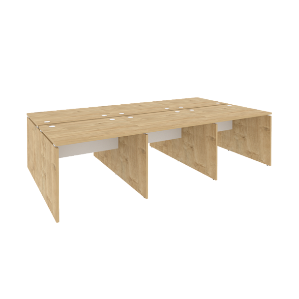 Onix Рабочая станция O.D.RS-6.1.8 Тиквуд светлый/Белый бриллиант 2940*1635*750 - Вид 1