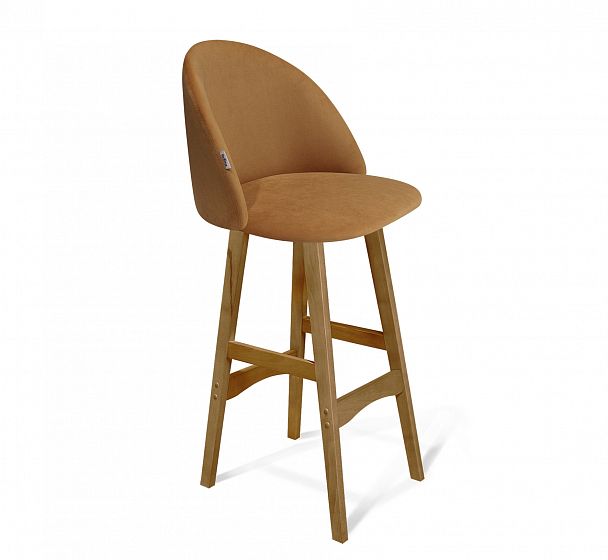 Стул барный Sheffilton SHT-ST35/S65 горчичный/светлый орех - Вид 2