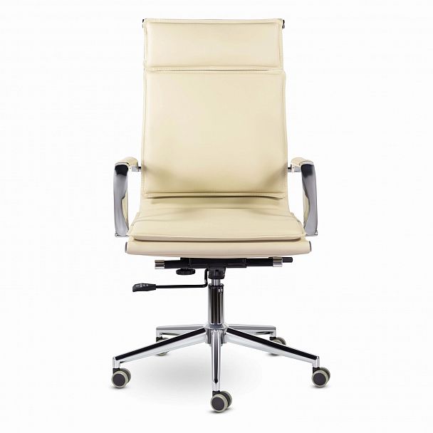 Кресло офисное BRABIX PREMIUM "Kayman EX-532", экокожа, хром, бежевое, 532544 - Вид 6
