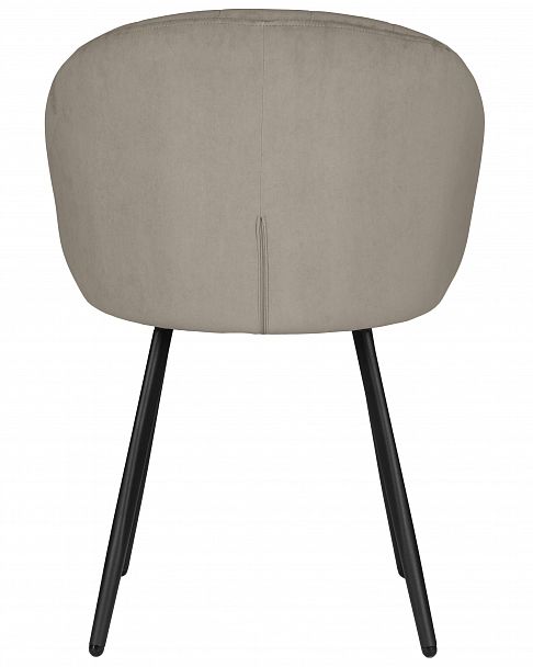 Стул обеденный DOBRIN NAOMI (ЭМАЛЬ ЧЕРНЫЙ МУАР велюр Catania Cocoa) - Вид 5