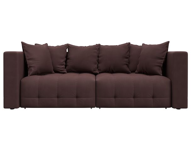 Диван прямой Лига-052 НПБ Замша бордовый - Вид 2