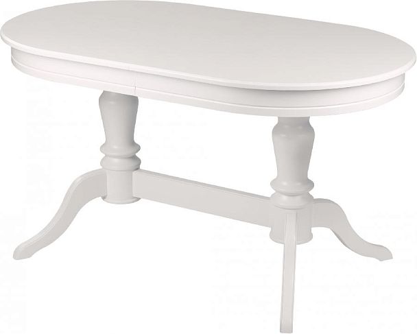 Стол деревянный раздвижной Арей 140(180)х80х76 Белый - Вид 2