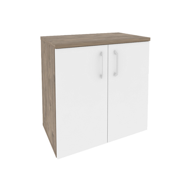 Onix Шкаф приставной/опорный O.SHPO-7 Тиквуд темный/Белый бриллиант 720*432*750 - Вид 1