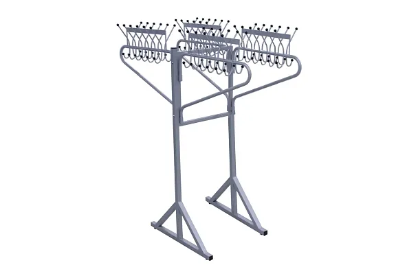 Вешалка поворотная напольная 2СТ на 48 крючков - Вид 2