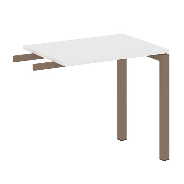 Metal System Quattro Приставной элемент на П-образном м/к 50БП.ПР-2 Белый/Мокко металл 800*600*750 - Вид 1