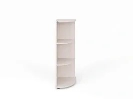 UNITY РШ-09 ДУБ МОЛОЧНЫЙ Стеллаж открытый Угловой 380х380х1208 - Фото предпросмотра