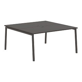 Стол 2-х местный ELWST 1516 Мокко/Мокко 1560х1606х750 EDIS - Фото предпросмотра
