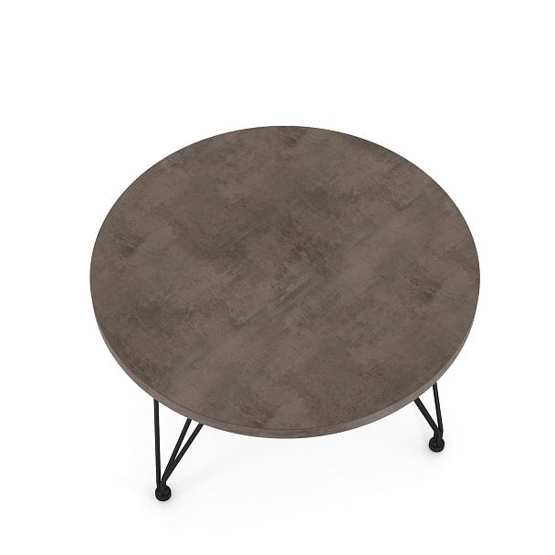 Столик журнальный Sheffilton SHT-CT29 черный муар/хромикс бронза - Вид 3