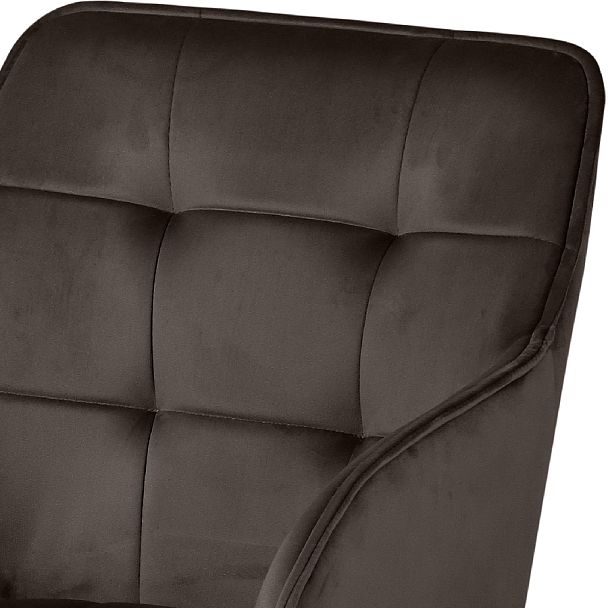 Полубарное поворотное кресло Мони К, Confetti stone/черный - Вид 7