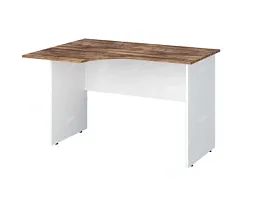 TANDEM RTD012-120L-SH Стол эргономичный левый 1200х900х750 Таксония шоколадная/Белый - Фото предпросмотра