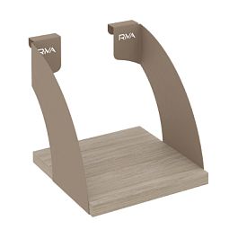 Навесные полки. Кронштейны+ЛДСП полка 200мм MAN-41-2 Дуб аттик/Мокко металл 200*220*200 - Фото предпросмотра