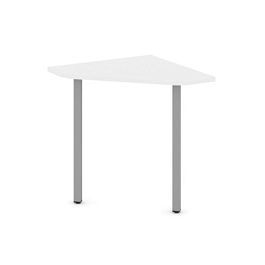Стайл Проджект Угловой элемент стола SN-4.USP-021 Белый/Металл Серый 800*800*750 - Фото предпросмотра