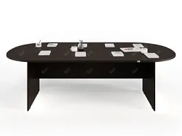 UNITY PКС-12/24 ВЕНГЕ Конференц стол овальный Универсальный 2400х1200х750 - Фото предпросмотра