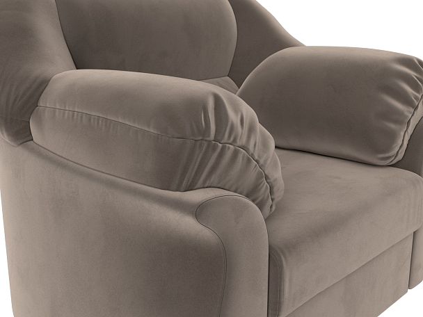 Кресло Карнелла (полностью велюр коричневый) - Вид 4