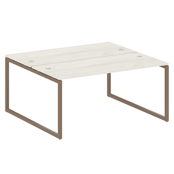 Metal System Quattro Р. ст. на О-образном м/к 40БО.РАС-СП-2.4 Дуб наварра/Мокко металл 1600*1475*750 - Вид 1