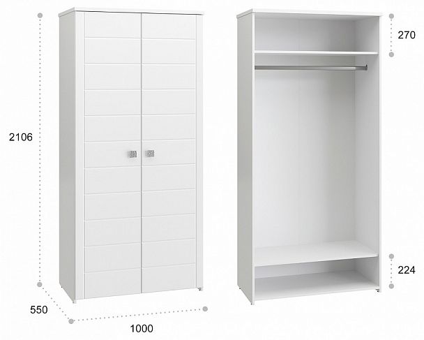 Шкаф платяной Изабель ИЗ-61К - Вид 4