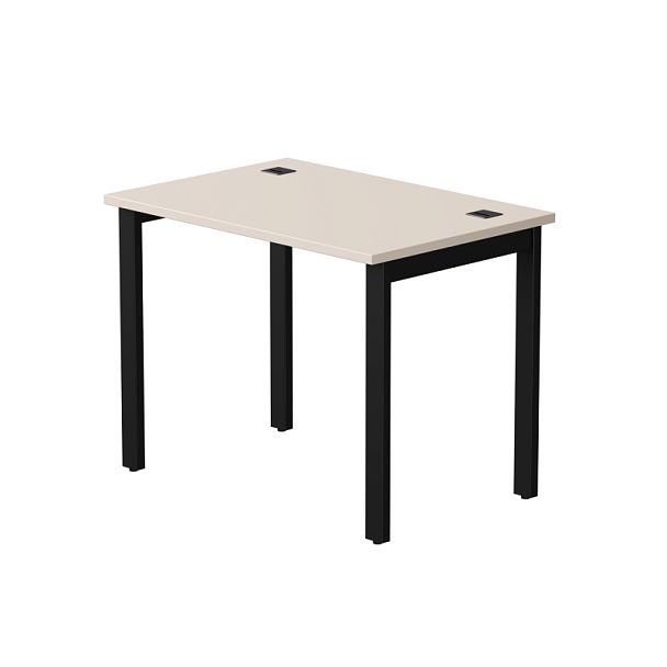 Стол прямой Everprof EVO на металлокаркасе 980х670х755 мм Кашемир/Черный - Вид 1