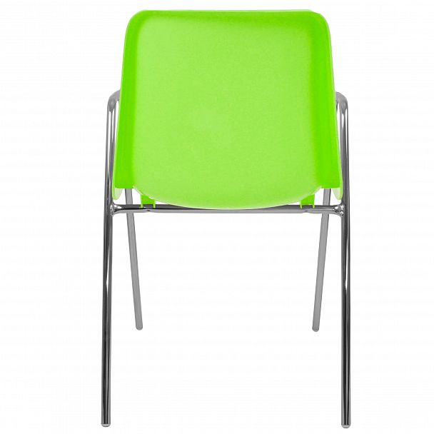 Стул Vicenza (4 высокие ножки c подлокотниками), каркас Хром, салатовый, стопируемый - Вид 3