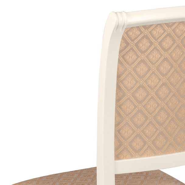 Комплект деревянных стульев с мягким сиденьем Арктос Слоновая кость/Бежевый жаккард, 4 шт. - Вид 10