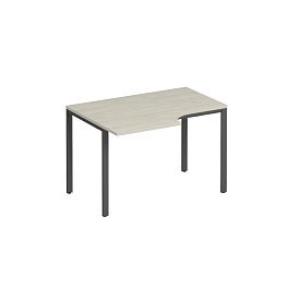 Стол эргономичный левый на металлокаркасе МП2 Формула МП2 К 193 дуб шамони светлый / антрацит - Фото предпросмотра