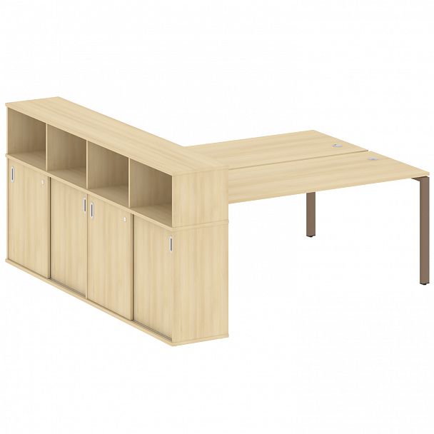 Рабочая станция "Metal System" БП.РС-СШК-4.5 акация/мокко - Вид 1