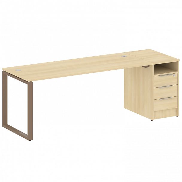 Рабочая станция "Metal System" БО.РС-СТП -1.5 акация/мокко - Вид 1