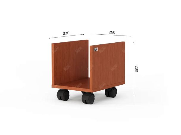 ЛАЙТ / LIGHT RLG058 Мобильная подставка 25x32x28 Орех Итальянский - Вид 4