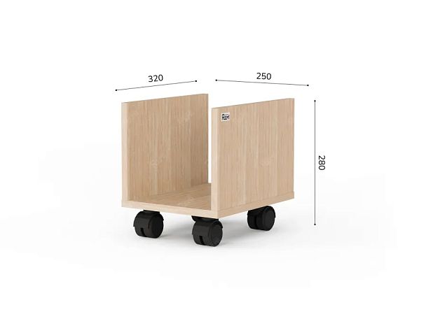 ЛАЙТ / LIGHT RLG058 Мобильная подставка 25x32x28 Дуб Сонома - Вид 4