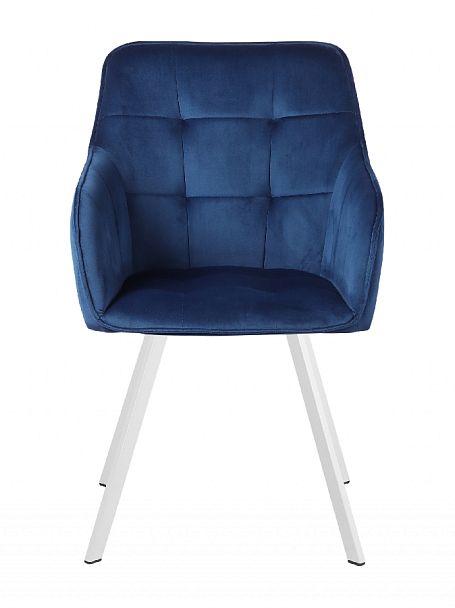 Кресло поворотное Мони, Confetti blue/белый - Вид 3