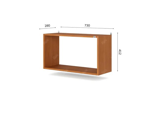 ЛАЙТ / LIGHT RLG064 Настенная полка 73x28x41,2 Вишня - Вид 5