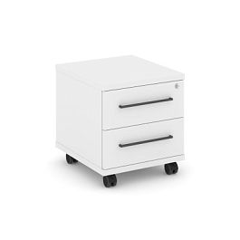 Rift Тумба мобильная усиленная RF.TM-001 Белый Бриллиант/Металл Антрацит 416*460*448 - Фото предпросмотра