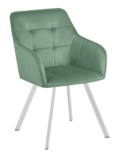 Кресло поворотное Мони, Confetti aquamarine/белый - Вид 4