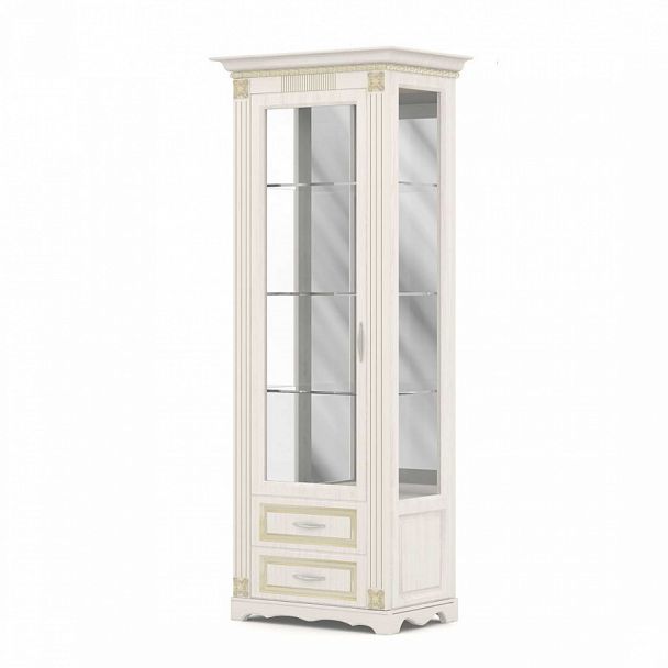 Шкаф-витрина "Офисные шкафы для документов" ПК-МНК-ШК212Х79С1/Я2-В1-1030 ясень - Вид 1