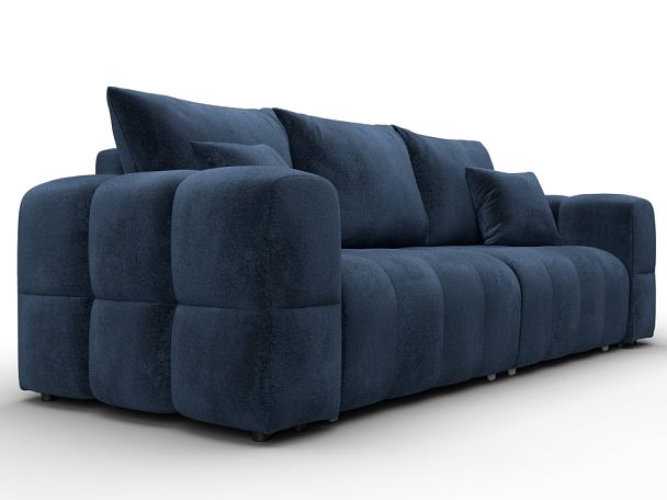 Диван прямой Лига-110 НПБ Велюр синий - Вид 3