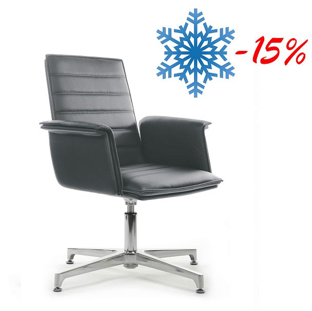 Кресло Rubens-ST С1819-2 Антрацит (MB917) натуральная кожа - Вид 2