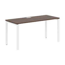 Стол прямой EUST 1567 Дуб Денвер тёмный/Белый 1560х670х750 EDIS - Фото предпросмотра