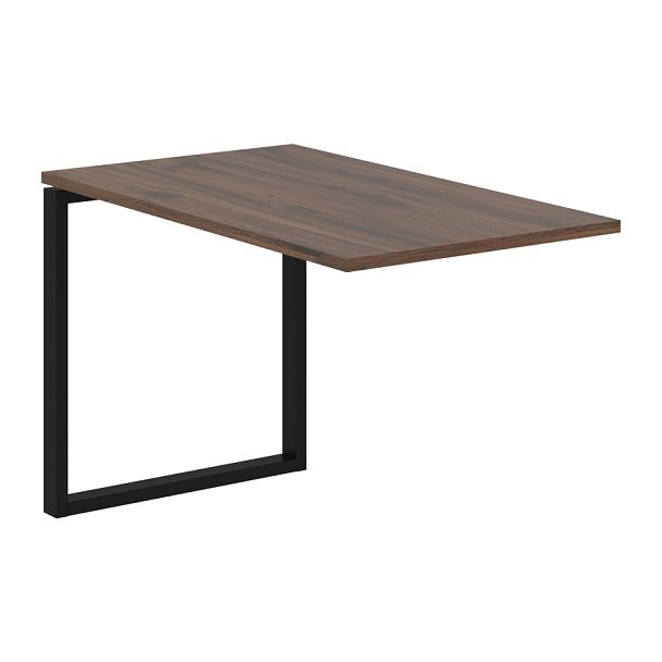 Брифинг-приставка EQB 1167 Дуб Денвер тёмный/Черный 1160х670х750 EDIS - Вид 1