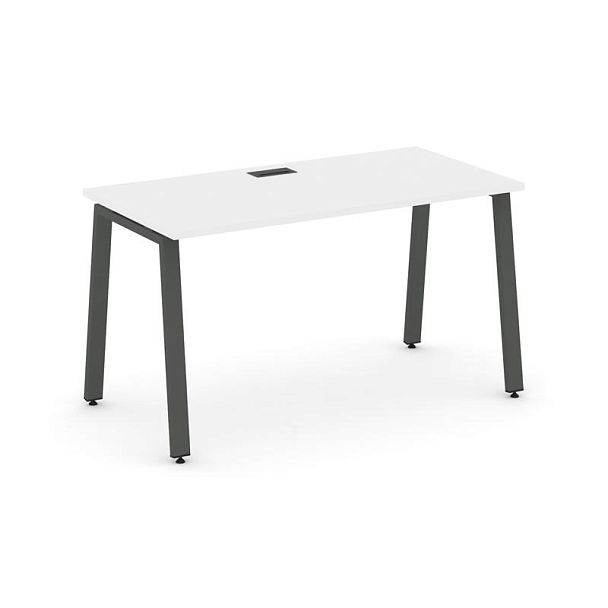 Стайл Проджект Стол письменный SN-6A.SP-001 Белый/Металл Антрацит 980*600*750 - Вид 1