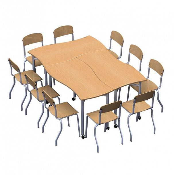 Стол ученический трансформер "Пазл" (2-6 гр.) - Вид 2