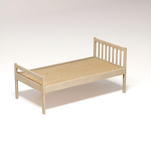 Кровать детская Соня (массив, лак), ортопедическое ложе, 1400 - Вид 1