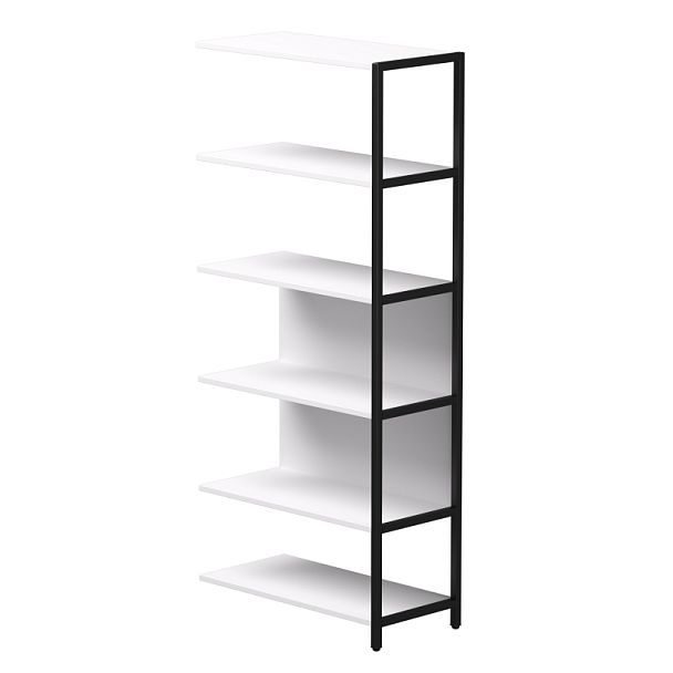 Полустеллаж металлический высокий Everprof EVO 805х385x1840 Белый/Черный - Вид 1