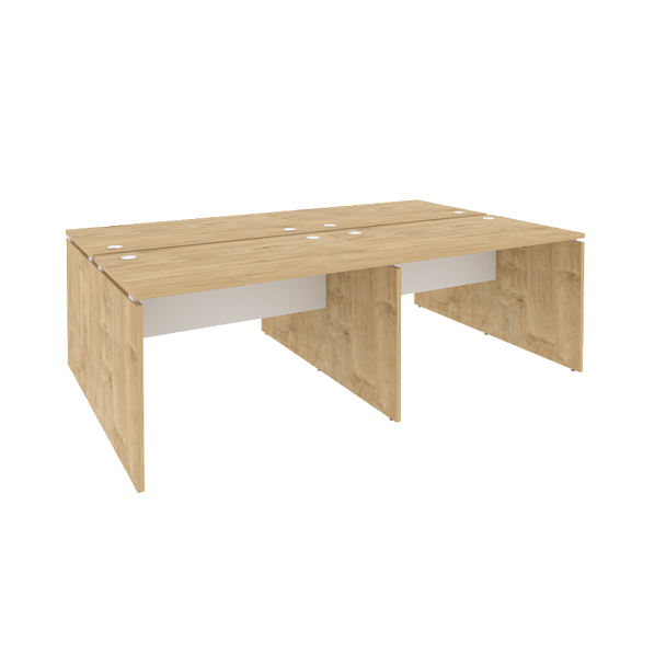 Onix Рабочая станция O.D.RS-4.2.7 Тиквуд светлый/Белый бриллиант 2360*1475*750 - Вид 1