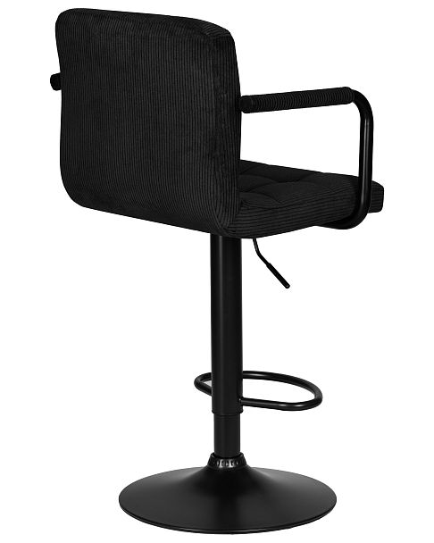 Стул барный DOBRIN KRUGER ARM BLACK (черный вельвет (LAR-E2041-52)) - Вид 4