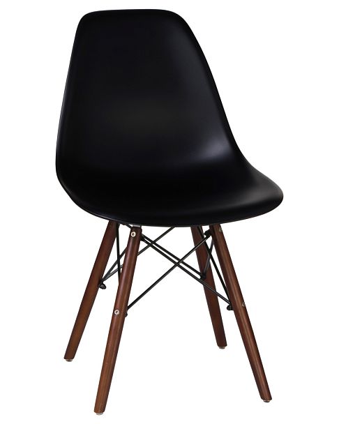 Стул обеденный LMZL-PP623 (ножки тёмный бук, цвет сиденья чёрный) - Вид 1